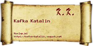Kafka Katalin névjegykártya